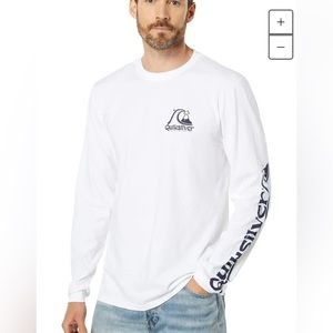 Quicksilver Big Boys Rolling Circle Screen Long Sleeve Tee NWT SZ XXL